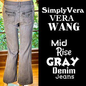 ▪️SIMPLY VERA▪️Mid Rise Gray Denim Bootcut Jeans